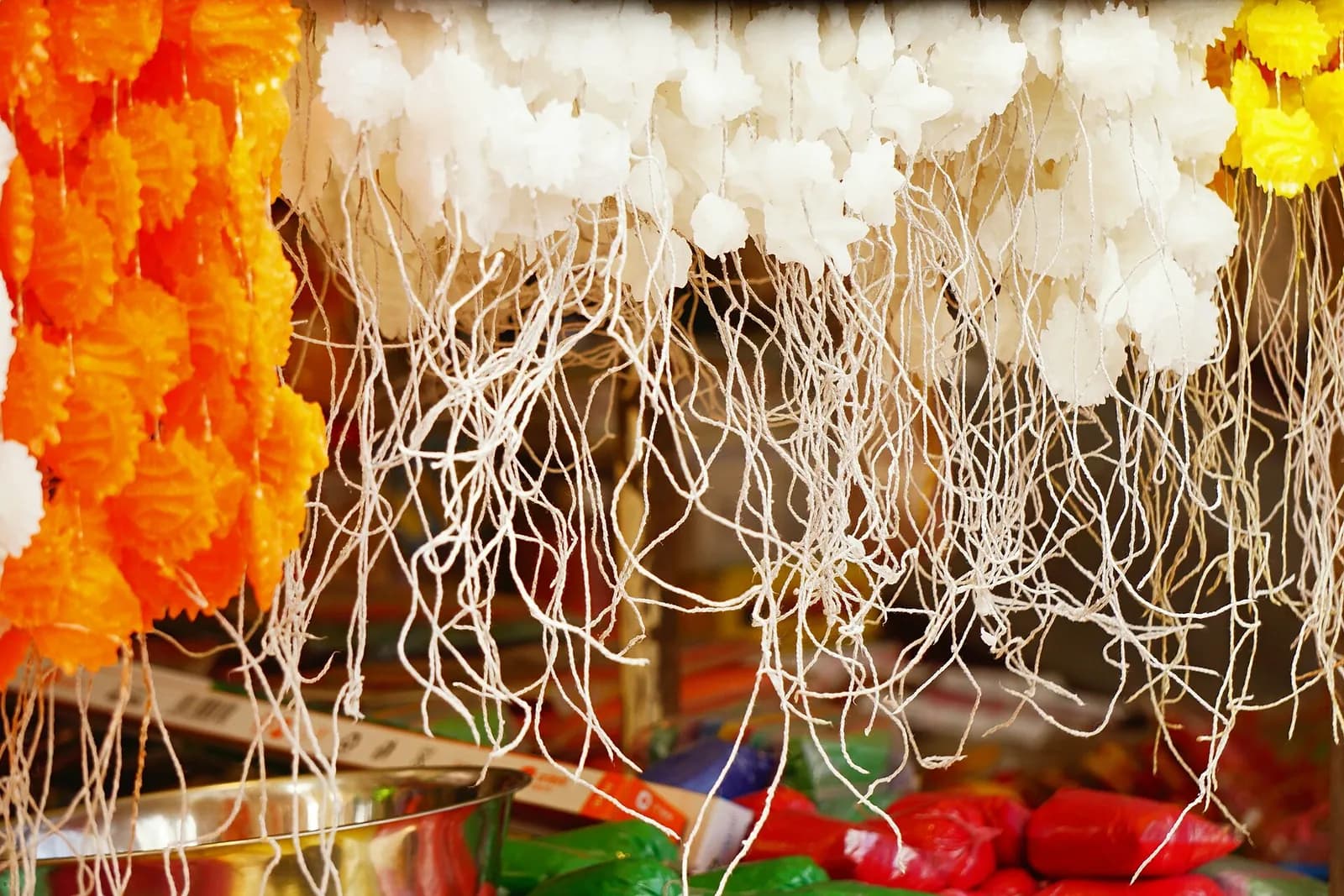 Sugar garlands (gathi) sold for Gudi Padwa
