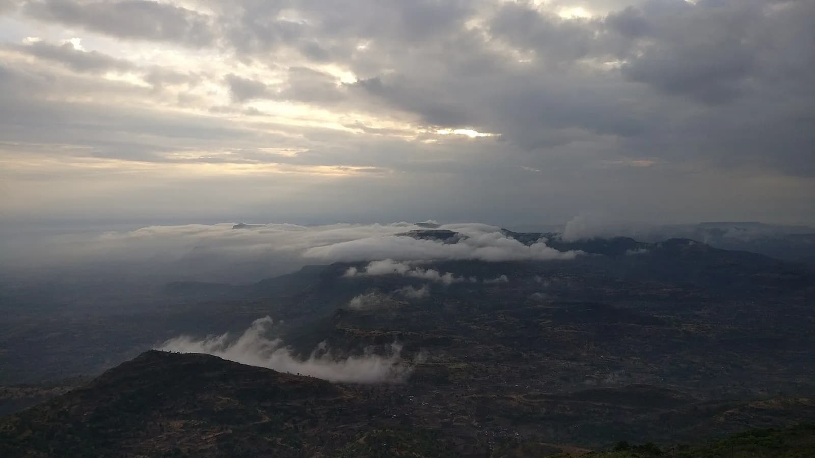 Sunrise over the Sahyadri from Kalsubai peak