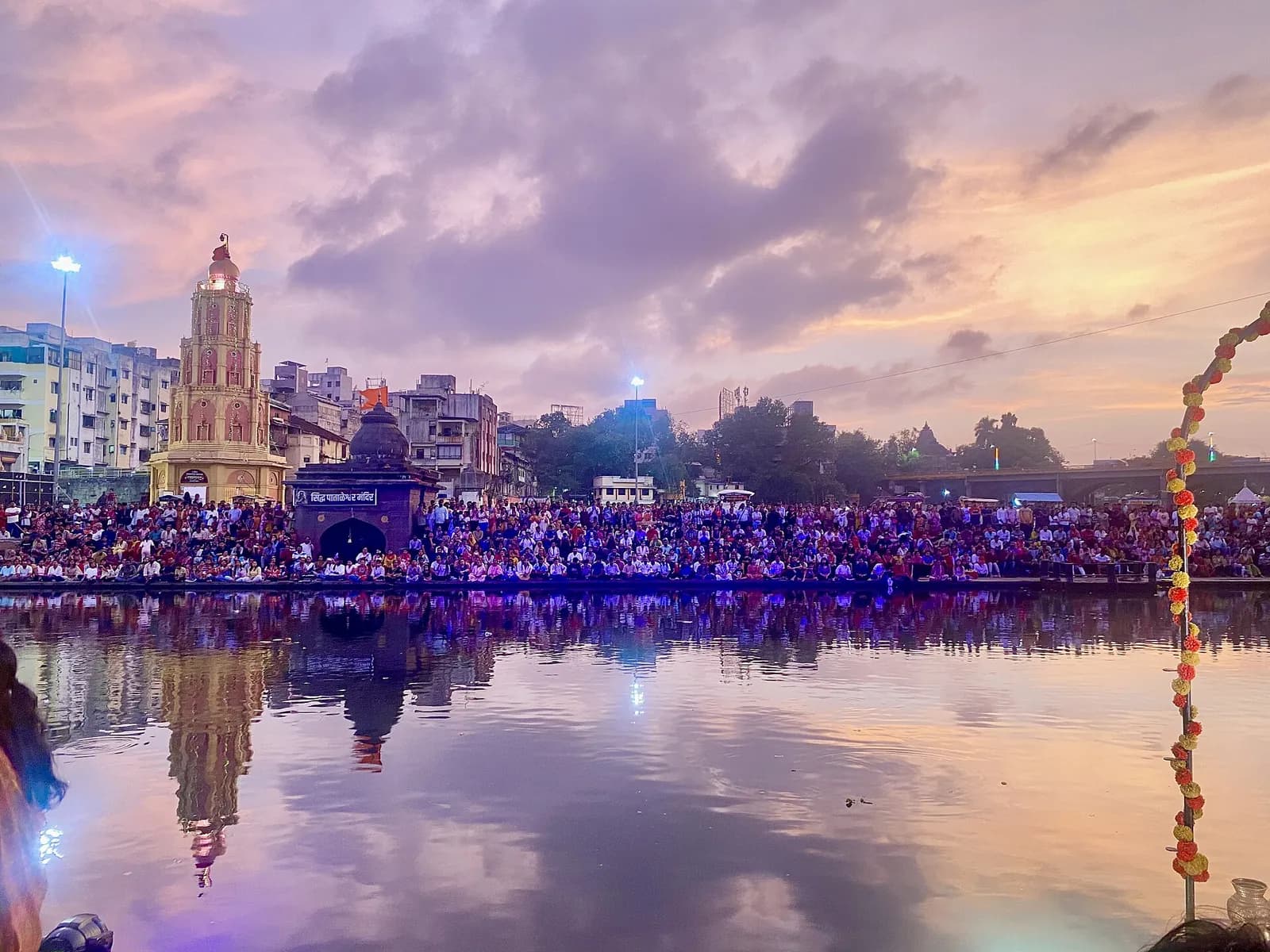 Evening at Ramkund on the Godavari, Nashik
