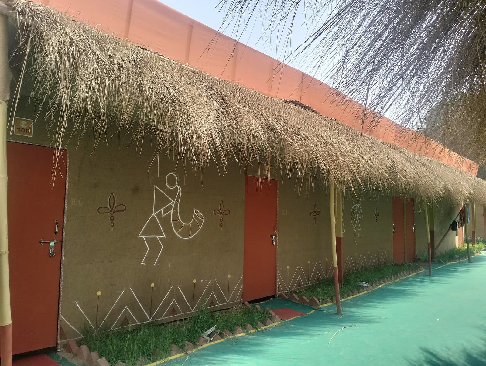 Pilgrim tent accommodation at a Kumbh Mela