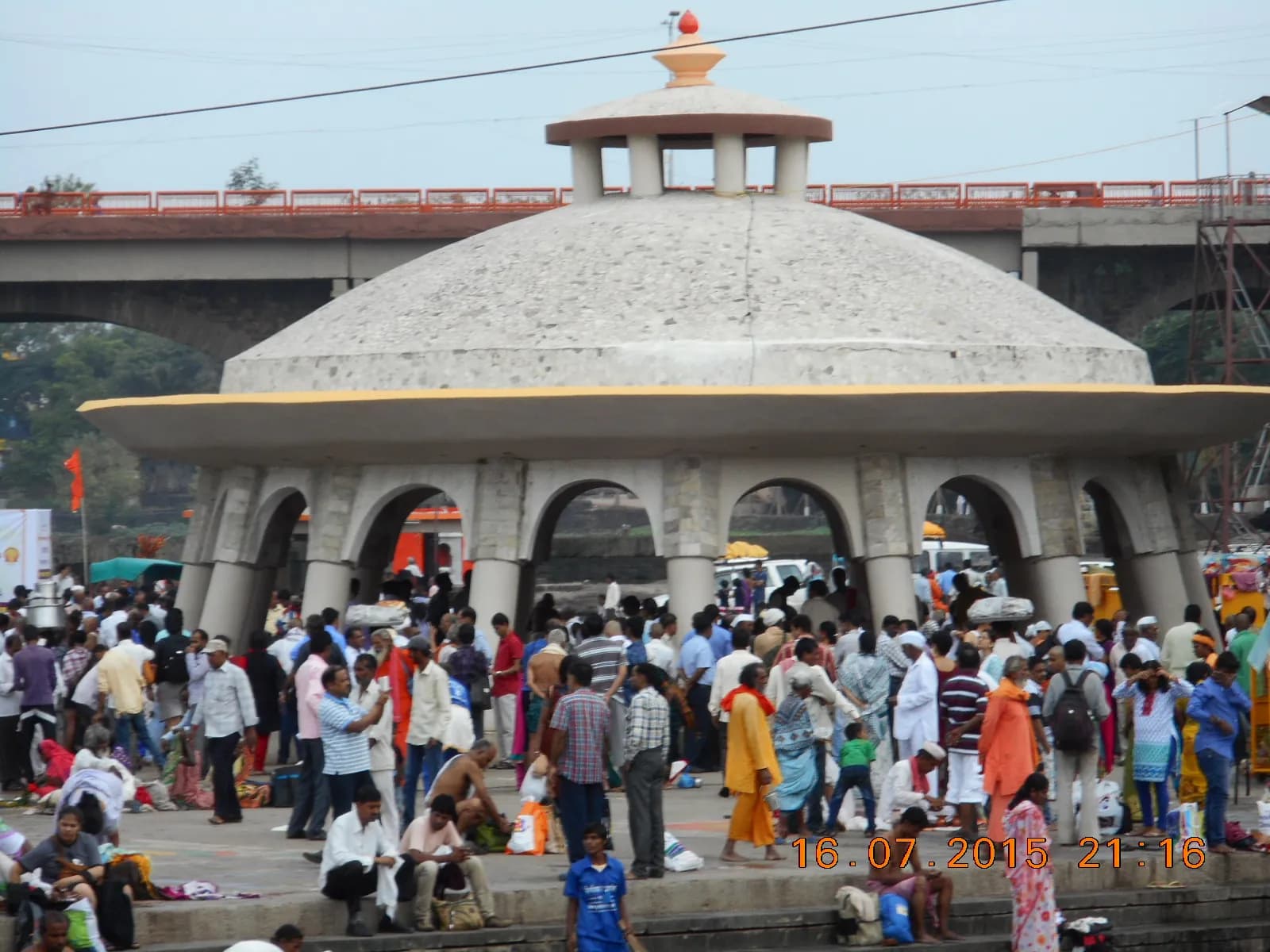 Devotees at the Nashik Kumbh Mela